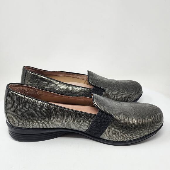 Dansko Addy Loafer Women EU42/US11.5-12 Gold Leather Comfort Shoes 6700860286 - Picture 7 of 9